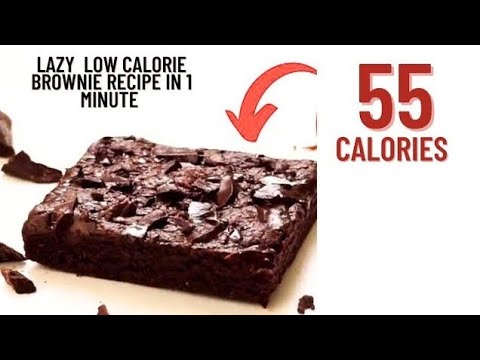 Healthy low calorie brownie recipe in 1 minute- Low calorie brownie recipe Healthy low calorie brownie recipe in 1 minute- Low calorie brownie recipe