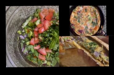 Quick & Healthy Vegetable Omelet Sandwich Recipe