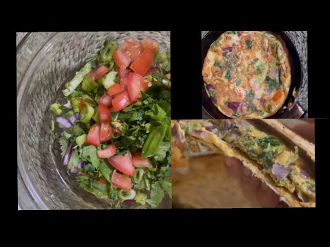 Quick & Healthy Vegetable Omelet Sandwich Recipe Quick & Healthy Vegetable Omelet Sandwich Recipe