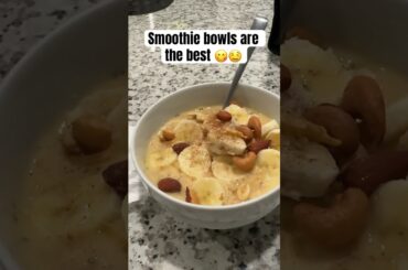 Banana Smoothie Bowl #food #eat #smoothie #yummy #fun #healthy #viral #share #subscribe #trending