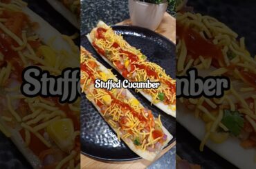 Stuffed Cucumber | Healthy Evening Snack #shorts