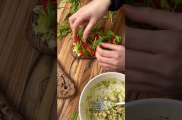 High Protein Pesto White Bean Smash