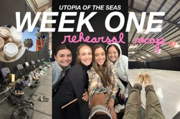 VLOG: settling into cali, healthy meal ideas, meet the cast of utopia, first week of rehearsals!