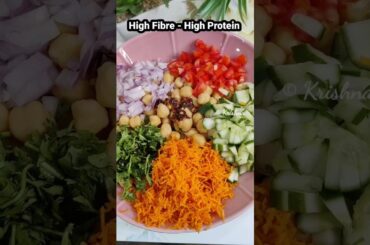 "WEIGHT LOOSE SALAD" Healthy Chickpea Salad Recipe/High Fibre, Protein Salad #viral #youtubeshorts