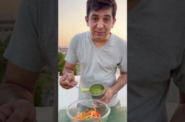 Mix salad with basil dressing! #salad #healthy #saladbowl #food #cooking