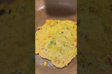 Low Calorie Veggie Meal: Besan Chilla Recipe - 14g Protein Indian Crepe