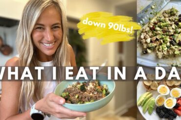 What I eat in a Day after Weight Loss | Healthy High Protein Meal Ideas!