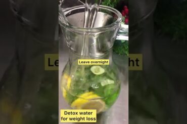 Detox water for weight Loss |  How to Make Detox | #shorts