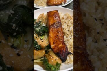 Miso glazed salmon recipe| Healthy dinner idea #dinnerrecipe