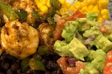 Quick & Healthy Mexican Shrimp Bowl Meal Prep | Healthy Dinner Ideas