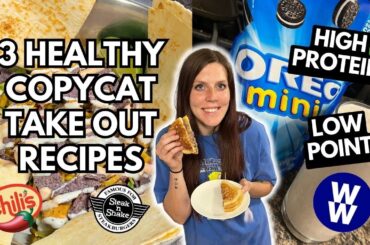 3 HEALTHY COPYCAT TAKE OUT MEALS AT HOME | WW Points | HIGH PROTEIN & low calorie fast food at HOME