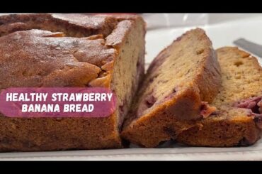 Healthy Allergy Friendly Strawberry Banana Bread