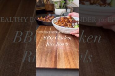 BBQ Chicken Rice Bowls #bbq #healthyfood #dinnerrecipes