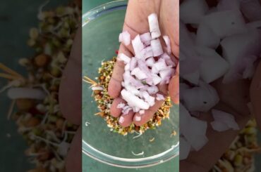 Raw mango & Sprout salad!#healthyrecipes #saladrecipes #homecooked #sprouts #food #cooking #healthy