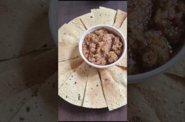 Salsa Recipe| Papad With Salsa|Multiuse Of Papad Healthy & Light Snacks |#shorts