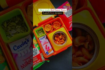 Red Sauce Pasta banaya aaj bete ke lunch box ke liye | Healthy lunch box recipe #lunchboxreceipe
