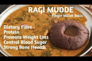 Ragi Mudde Recipe | Healthy Weight Loss | Ragi Balls | Ragi Sangati