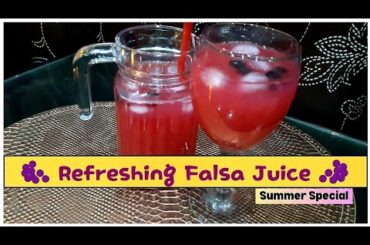 Refreshing and Healthy Falsa Juice | Falsay ka Juice | Summer Drinks By Fusion Delights