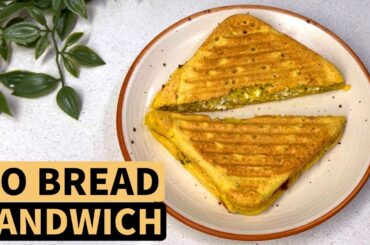 No Bread Sandwich Recipe For Weight Loss | How To Make Sandwich Without Bread | Let's Go Healthy
