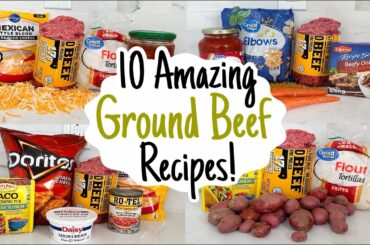 10 of the BEST Ground Beef Recipes! | Tasty, Quick & Cheap Dinners Made EASY! | Julia Pacheco