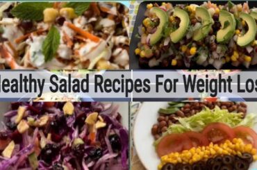 4 Healthy Salad Recipes For Weight Loss | high protein salad recipes #healthysalad #chickpeasalad