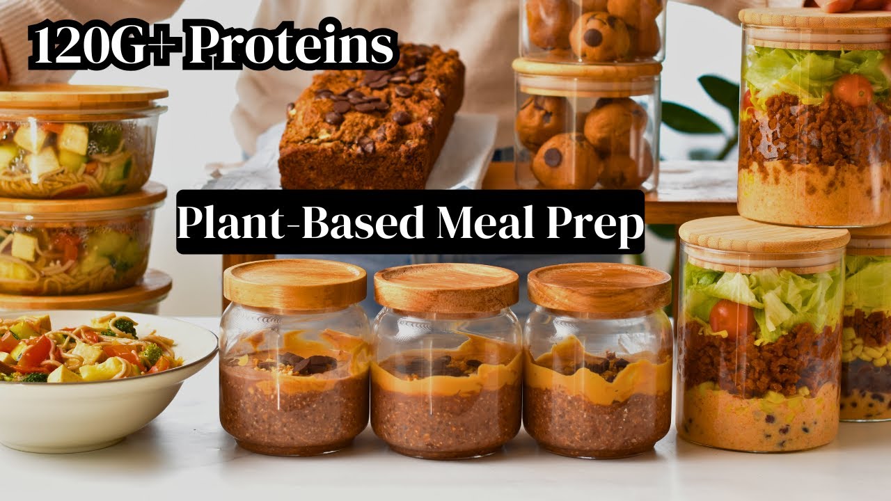 Healthy Plant-Based Meal Prep| 120G Protein Daily Healthy Plant-Based Meal Prep| 120G Protein Daily