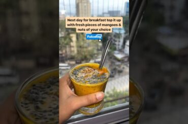 Must Try This 4 Ingredient Mango Chia Seed Pudding Recipe #ytshorts #mangochiapudding #recipeshorts