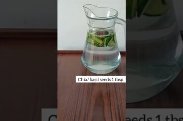 Detox water recipe for weight loss *cucumber, lemon, mint#detox #shots