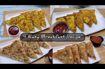 4 Easy Breakfast Recipe | High Protien Breakfast Recipes | Quick & Healthy Breakfast Ideas