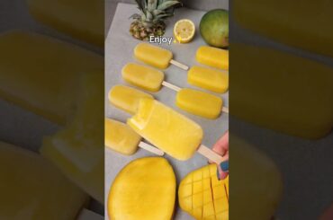 Making Mango Popsicles | A summer dessert #healthyrecipes #dessert #summervibes