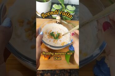 Boondi raita | healthy | summer side dish | weightloss #recipe #shorts #raita #boondiraita #trending