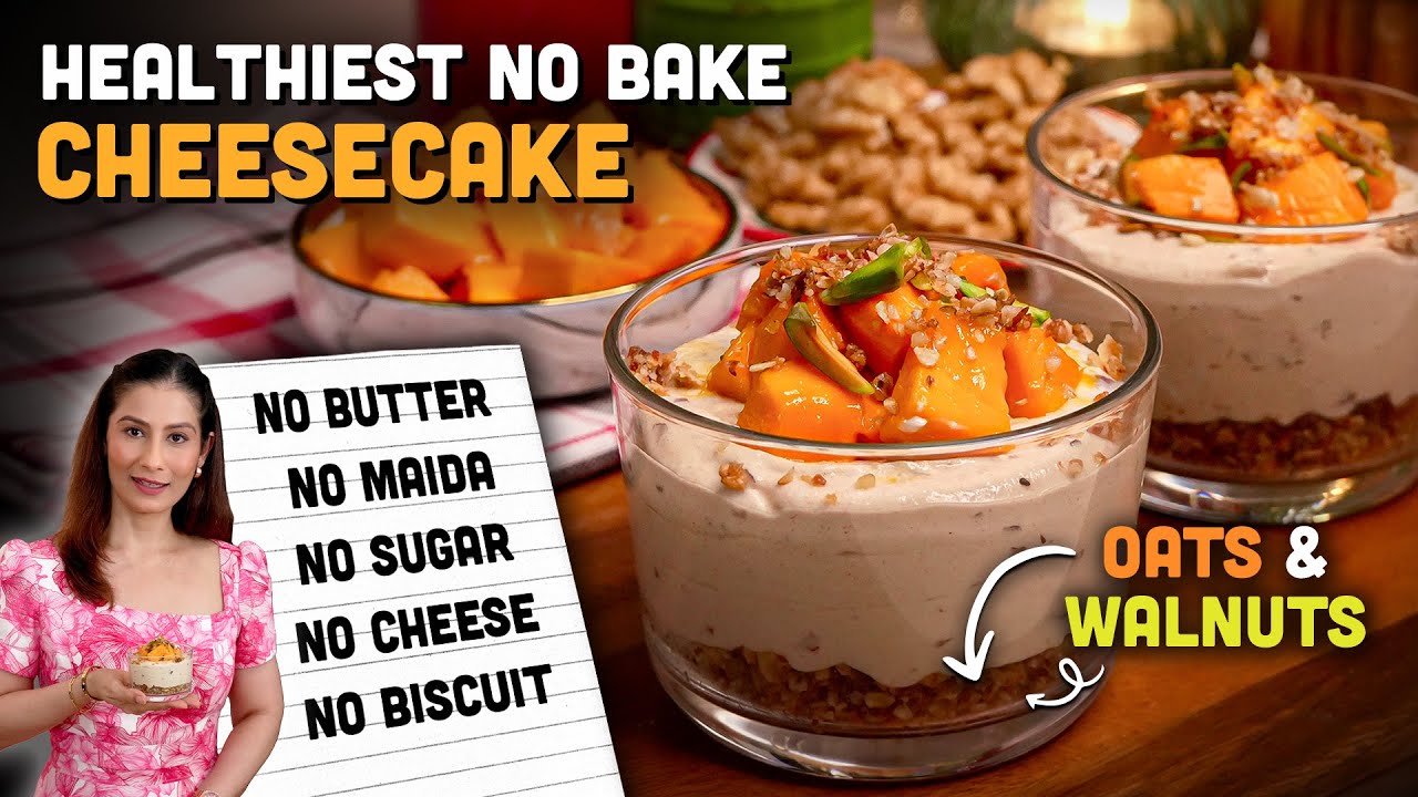 HEALTHIEST CHEESECAKE RECIPE – No Sugar No Butter No Biscuit No Cheese Cheesecake HEALTHIEST CHEESECAKE RECIPE - No Sugar No Butter No Biscuit No Cheese Cheesecake