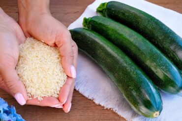 Zucchini with rice tastes better than meat! A quick and healthy recipe for zucchini with rice!