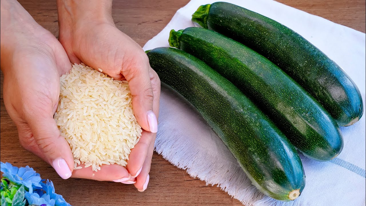 Zucchini with rice tastes better than meat! A quick and healthy recipe for zucchini with rice! Zucchini with rice tastes better than meat! A quick and healthy recipe for zucchini with rice!