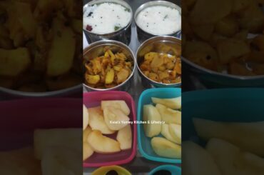 June 10th 2024 Kids Lunch Box Menu | Healthy Lunch #shorts #shortvideo #kidstiffinboxideas #lunch