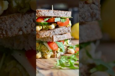 Chickpea Avocado Smash Sandwich | High-Protein & Vegetarian