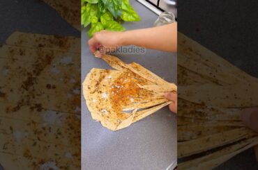 Masala Lachha Paratha with Wheat Flour #shorts #paratha #ytshorts #youtubeshorts