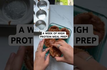 Everything I meal prepped this week for high protein gut healthy meals! #gutfriendly