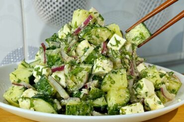 Eat this cucumber salad every day for dinner and you'll lose belly fat!