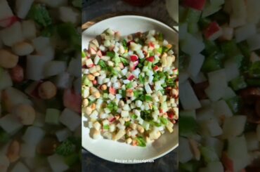 Salad Recipe | Apple chow chow salad | Refreshing salad #salad #healthy