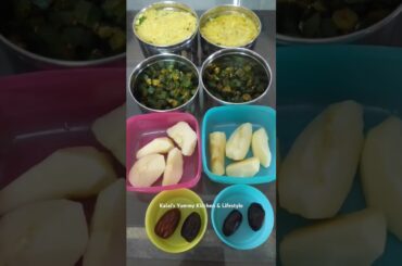 Today Kids Lunch Box Menu / Healthy Lunch Box Recipes #shorts #shortsfeed #lunchboxideas #lunchmenu