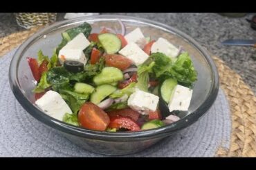Easy Greek Salad Recipe | Easy Healthy Recipe