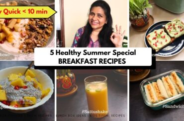 These 5 breakfast recipes will just take 5 min preparation | Healthy eating | #breakfast #cooking