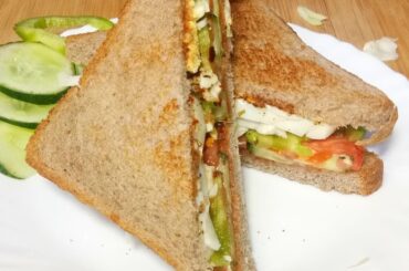 5 Minutes Healthy Egg Sandwich| Weight loss Recipe In Hindi | Egg Recipe| Praju's Zakkas Recipes