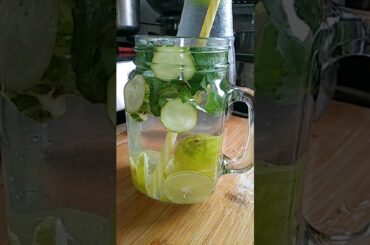Detox Water Recipe For Weight loss | Non Cooking Recipe | Clear Skin | #shorts #viral #trending
