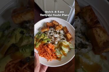 Easy Plant Based Sushi Meal | Sushi Bowl/Plate #easymeals #plantbased #healthyrecipes
