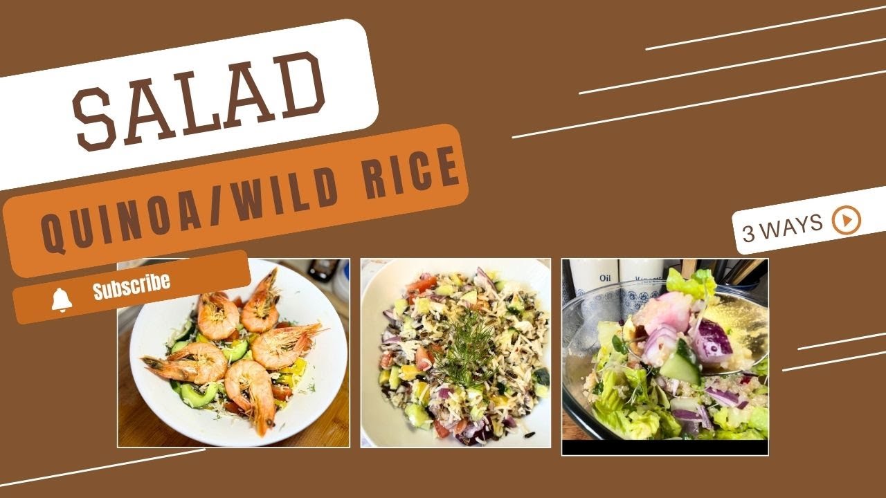 Make delicious, 3 healthy salads to lose weight ||#quinoasalad #wildrice #portuguesefood #salad Make delicious, 3 healthy salads to lose weight ||#quinoasalad #wildrice #portuguesefood #salad