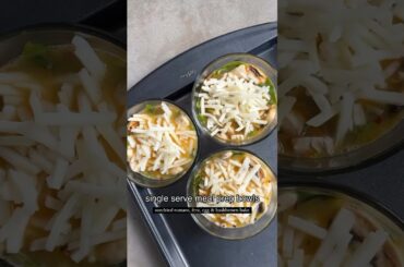 EASIEST meals ever: single serve glass bowl meal prep #mealprep #weightloss