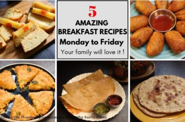 5 Amazing breakfast recipe for summers | your family will love | #foodforfoodies #breakfastideas