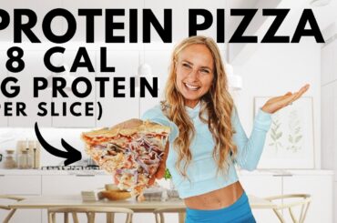 HIGH PROTEIN LOW CAL PROTEIN PIZZA (350 cal for FULL PIZZA) Delicious easy & quick anabolic recipe.